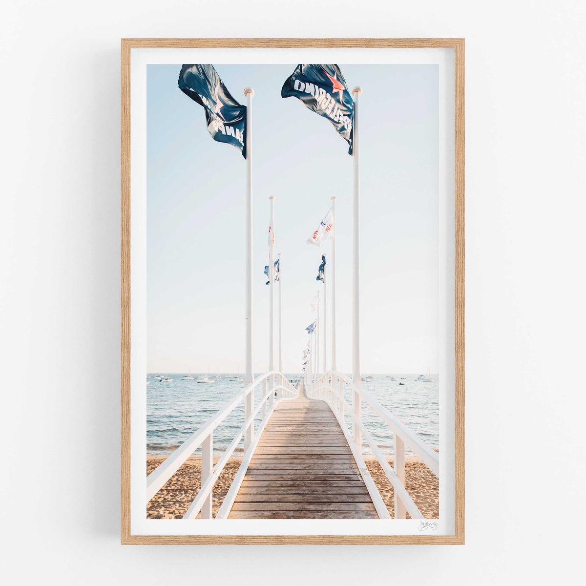 Lisa Atkinson - Pier Flags SSCBC, Sorrento 2021 – Limited Edition Fine Art Print