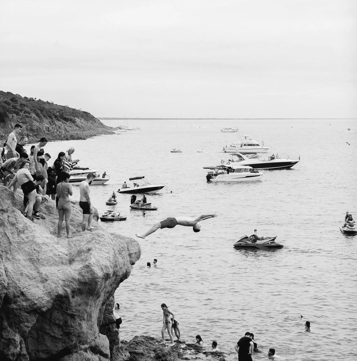 Lisa Atkinson - Flipping Out, Mount Martha Pillars SQ – Limited Edition Fine Art Print