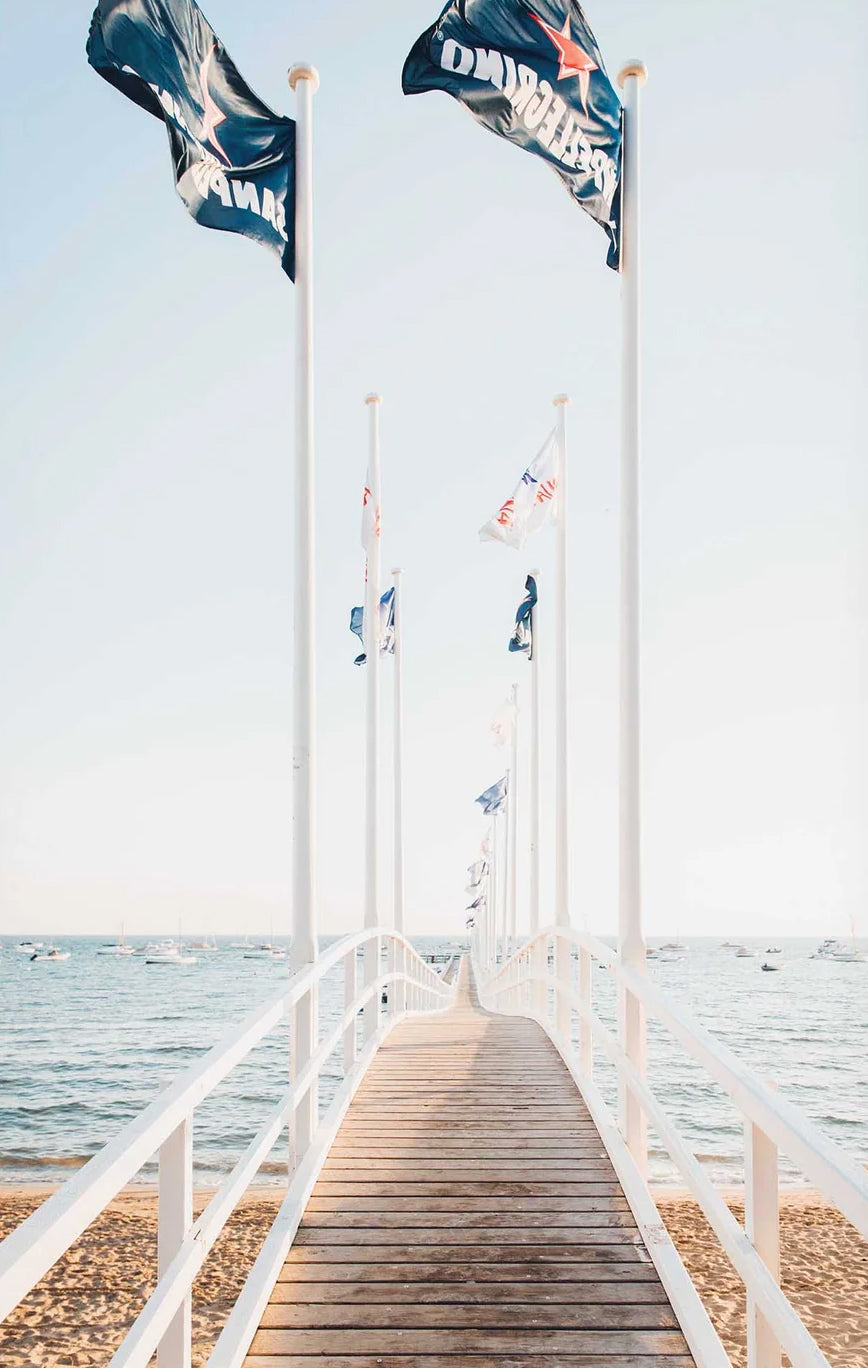 Lisa Atkinson - Pier Flags SSCBC, Sorrento 2021 – Limited Edition Fine Art Print