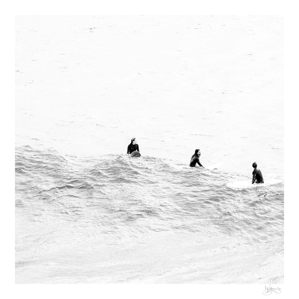 Lisa Atkinson -PANDANUS LOVE   Byron Bay – Noosa - Waiting, The Pass, Byron Bay 2024 (SQ) – Limited Edition Fine Art Print