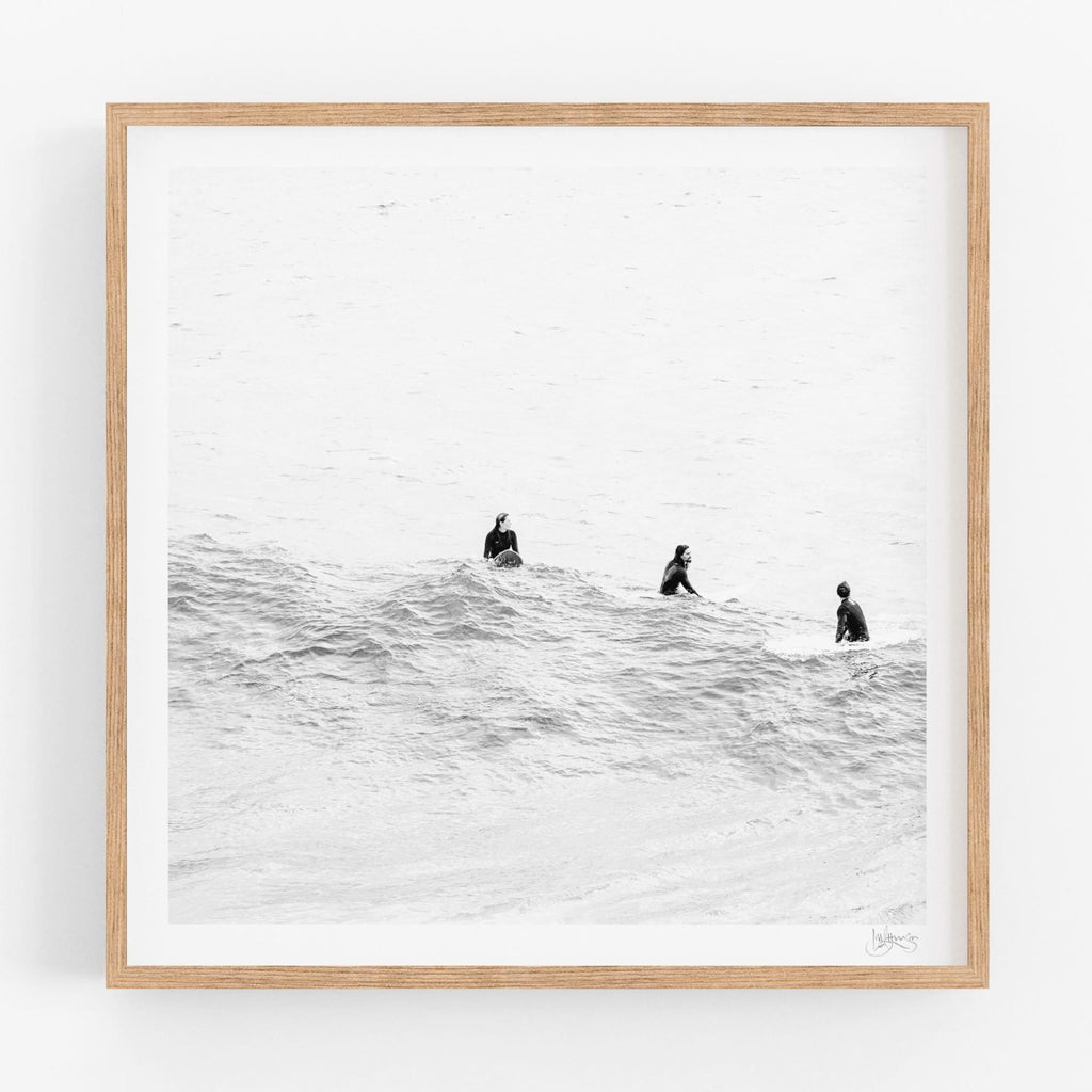 Lisa Atkinson -PANDANUS LOVE   Byron Bay – Noosa - Waiting, The Pass, Byron Bay 2024 (SQ) – Limited Edition Fine Art Print