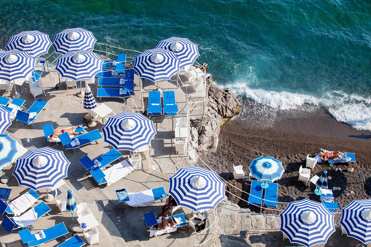 La Scogliera Beach Positano Sunbather - CARLA COULSON