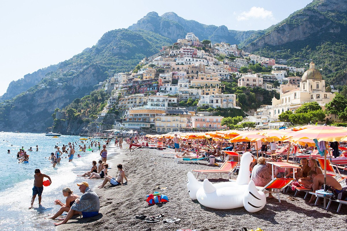 Positano Beach Swan Song - CARLA COULSON